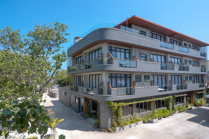 Panoramic view from Ayala Maldives resort