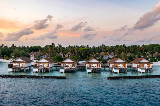 Beachfront view of Bandos Maldives resort
